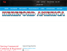 Tablet Screenshot of herefordamerica.com